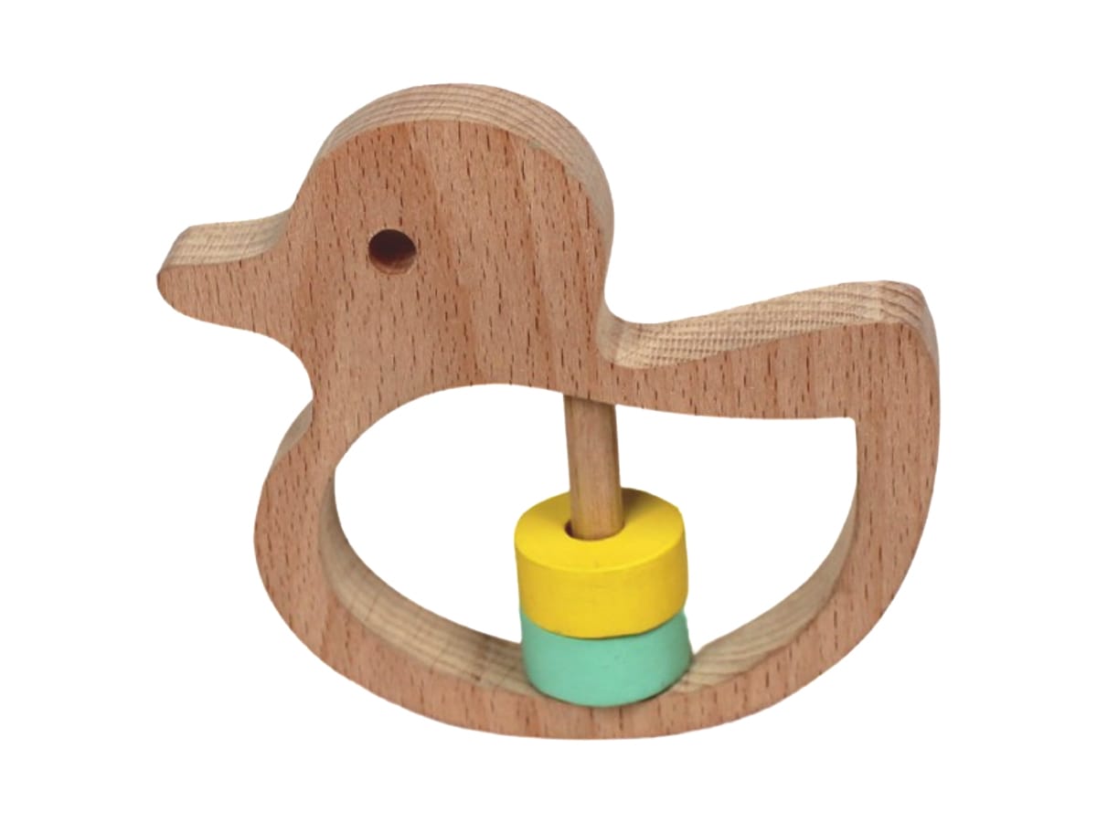 Wooden Duck Rattle